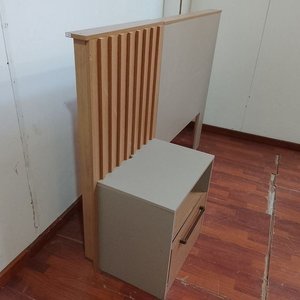 Respaldo de Cama 2 Plazas y Mesa de Luz Nórdica Escandinava - imagen 2