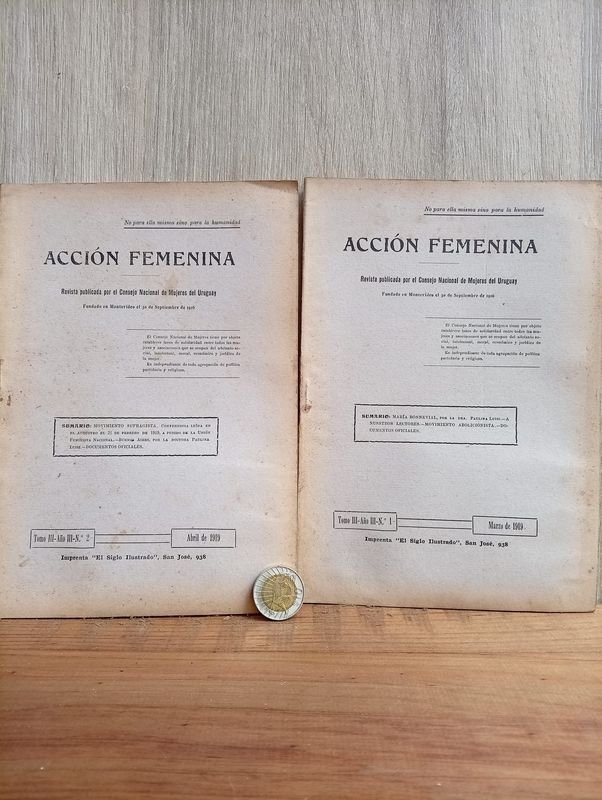Acción Femenina: Revistas Históricas del Consejo Nacional de Mujeres del Uruguay (1917)