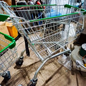 Carro grande supermercado verde - imagen 2