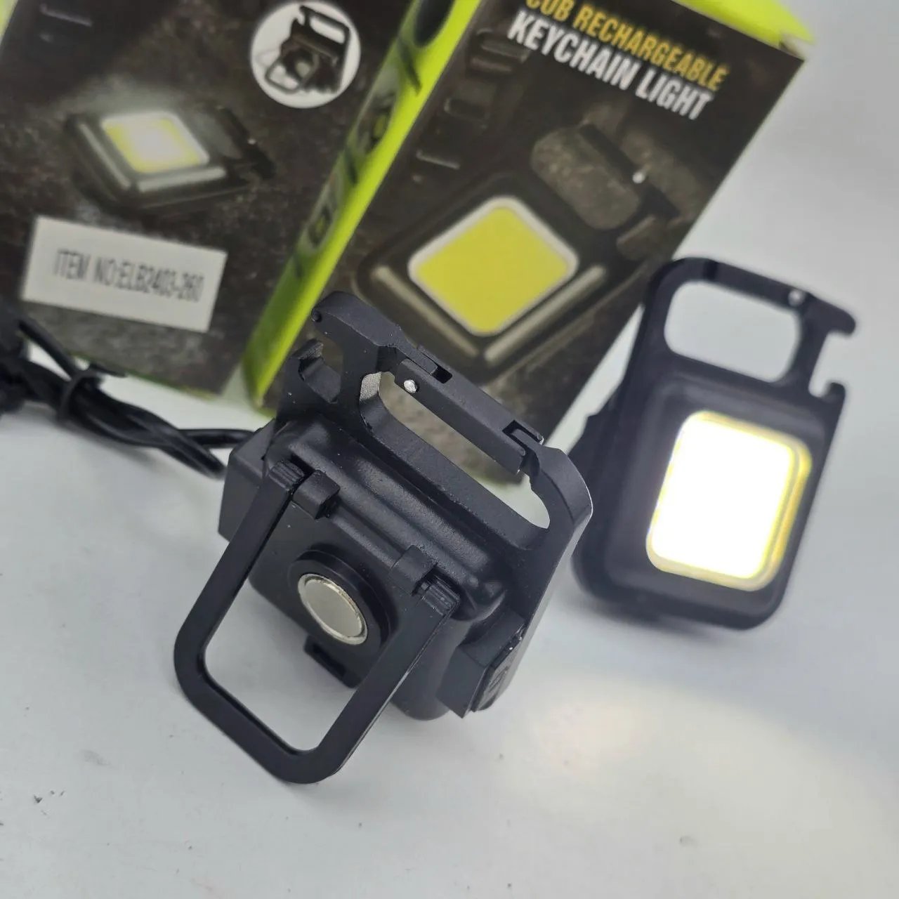 Llaveros LED x2 con Carga USB y Caja - imagen 3