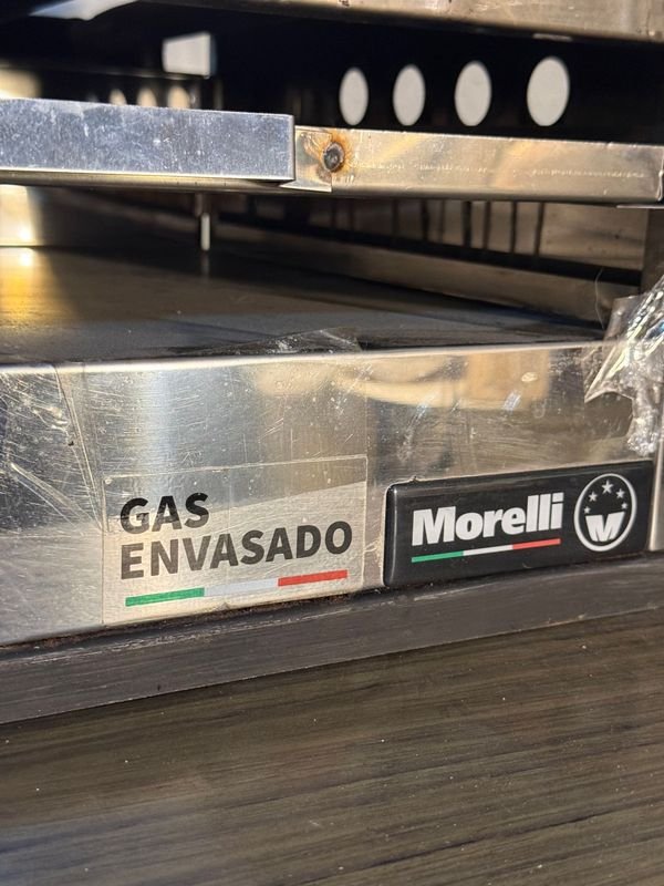 Plancha con gratinador a gas Morelli de alta calidad - imagen 4