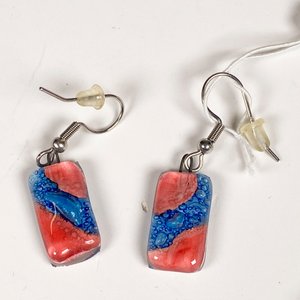 Tres Pares de Aros Colgantes con Piedras Naturales y Sintéticas - imagen 4