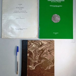 Lote de 3 libros de numismática: Catálogo de Monedas de Guatemala, Cuartillos Macuquinos y Monedas Obsidionales Peruanas - imagen 1