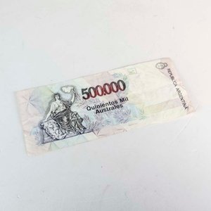 Billete Argentino de 500.000 Australes de 1990 - imagen 2