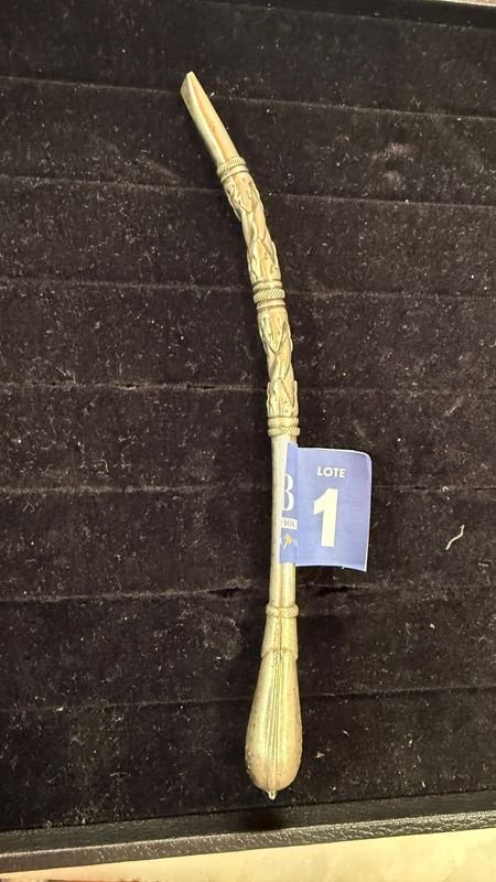 Bombilla alpaca labrada semicurva para venta - imagen 4