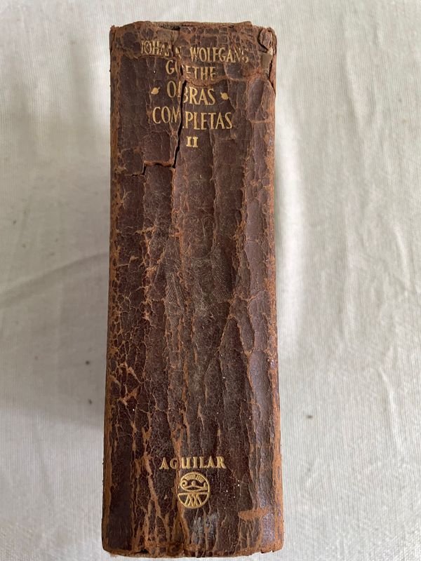 Obras Completas de Johann Wolfgang Goethe, Tomo II, Edición Aguilar 1950