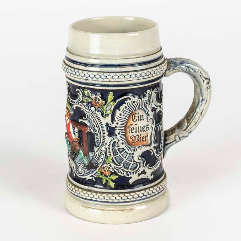 Jarra de cerveza alemana de gres para decoración - imagen 2