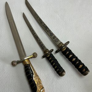 Lote de 3 Abrecartas Estilo Espada Japonesa y Europea - imagen 1
