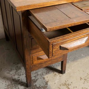 Escritorio de Roble con Siete Cajones y Dos Tablas - imagen 3