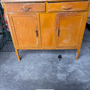 Mueble de Madera Vintage con Dos Cajones y Puertas - imagen 5