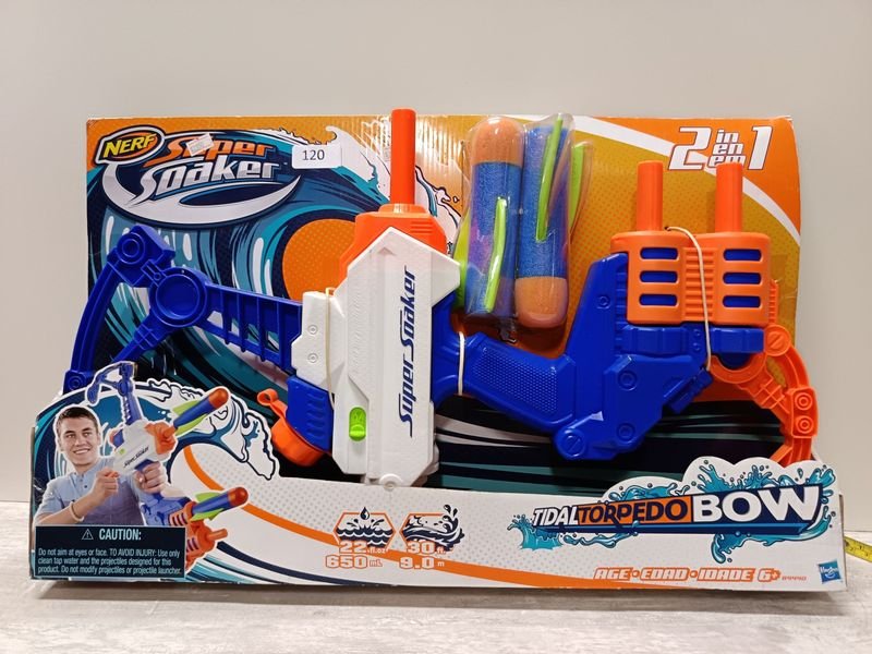 Nerf Super Soaker 2 en 1 agua y cartuchos juguetes - imagen 2