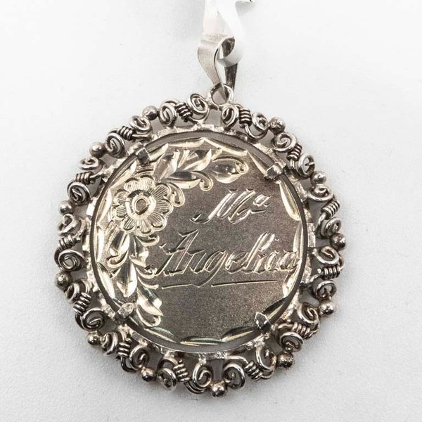 Medalla de Plata Grabada "Ma. Angelina" - Escuela Colombia 1985 - imagen 1