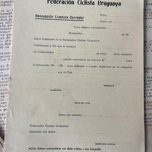 Estatuto y Renovación de Licencia de Corredores Ciclistas Uruguayos - imagen 6