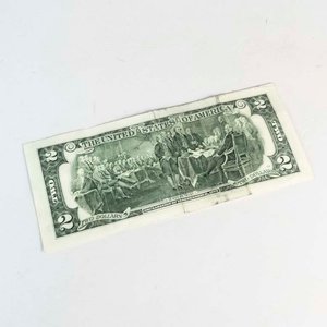 Billete de 2 Dólares de Estados Unidos, Serie 2003, Sello Verde - imagen 2