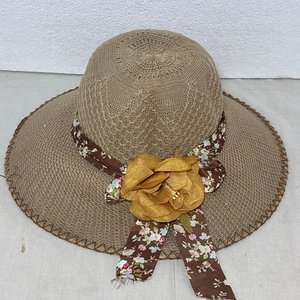 Lote de 3 Sombreros de Paja con Cintas y Flores Decorativas - imagen 10