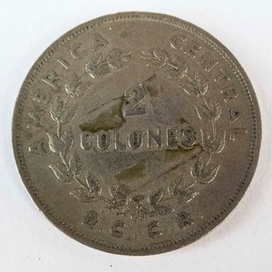 Moneda de Costa Rica de 2 Colones de 1968 - imagen 2