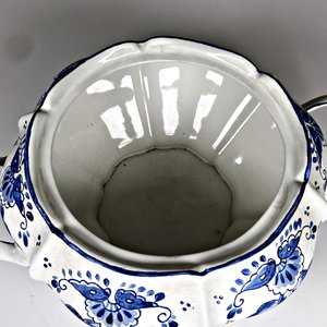 Sopera de Loza Decorada con Tapa y Asas - imagen 5