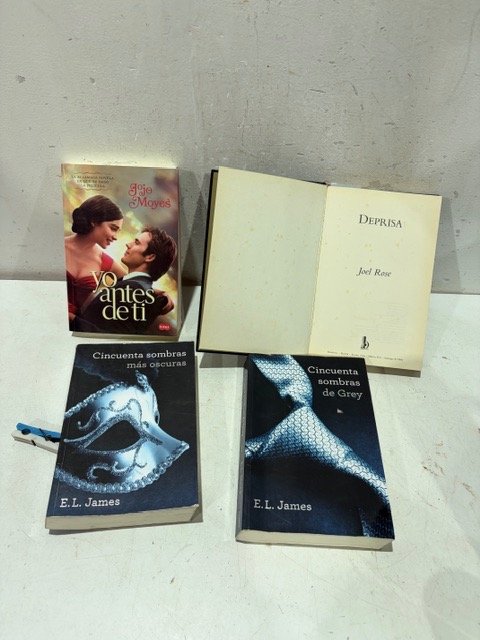 Pack de 4 libros de E.L. James y Jojo Moyes