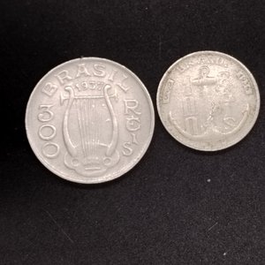 Lote de 2 Monedas de Brasil: 100 Reis 1936 y 300 Reis 1937 - imagen 5