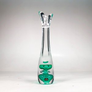 Florero de Cristal Soplado Verde con Burbujas - 26 cm - imagen 2