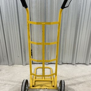 Carrito de Carga Amarillo con Ruedas Grandes y Plataforma Abatible - imagen 4