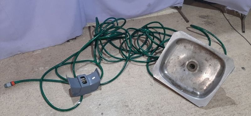 Manguera y Sopor para Palangana de Acero Inoxidable - imagen 2