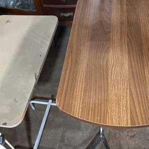 Juego de 2 Mesas Auxiliares Desayunadoras con Estructura de Hierro y MDF - imagen 3