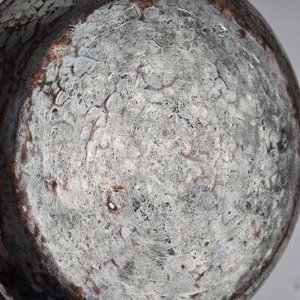 Jarra Antigua de Peltre con Bandeja Decorada - imagen 8