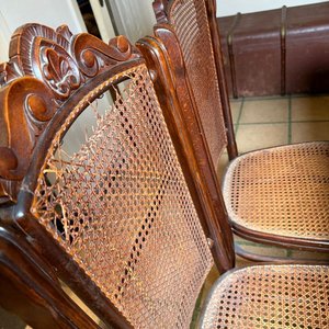 Juego de Comedor de Madera con 12 Sillas Estampilladas - imagen 12