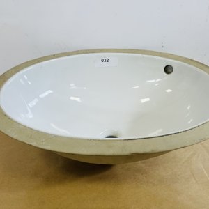 Lote #010R- Pileta de baño para empotrar – 51x35cm - imagen 1