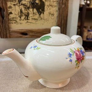Tetera Inglesa Antigua T.G. Green Granville Ware con Flores Policromas - imagen 4