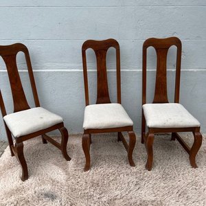 Juego de Comedor: Mesa Oval de Madera Tallada con Tapa de Vidrio y 8 Sillas - imagen 12