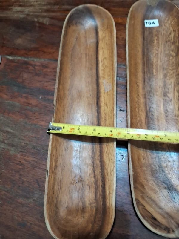 Bandejas de madera ovaladas para decoración - imagen 2