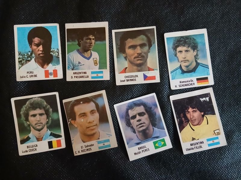 Figuritas Mundial España '82 Originales: Passarella, Fillol, Uribe, Schumacher y más