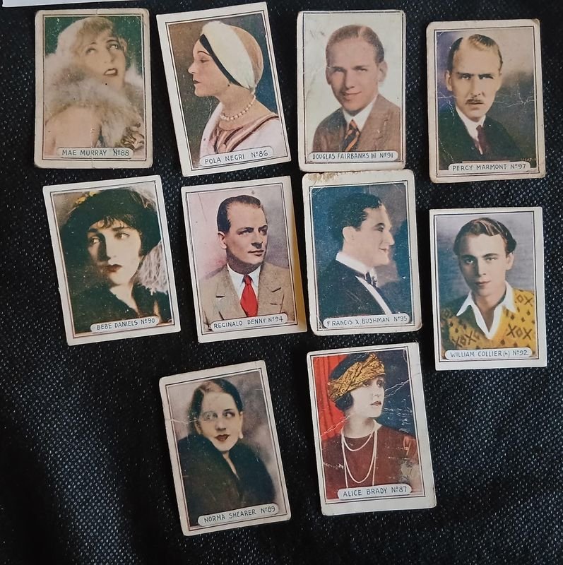 Figuritas de Cine Mudo Hollywood 1920s: Mae Murray, Pola Negri, Douglas Fairbanks, y más