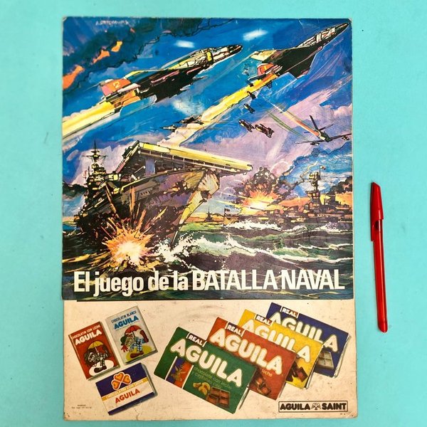 177...... juego batalla Naval aun tiene los buques y demás sin recortar. Muy coleccionable. Chocolatines aguila