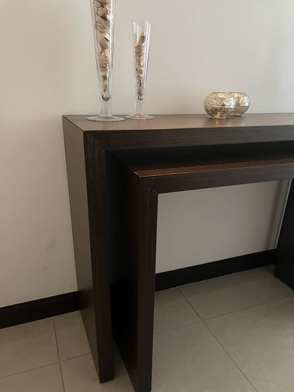 Mesa consola madera wengue de diseño moderno - imagen 2