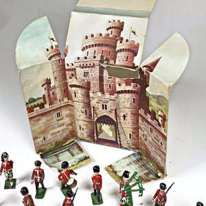 Set de 46 Soldaditos de Plomo con Castillo Plegable - imagen 8