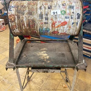 Cementadora de Vira Antigua con Carrete Metálico - imagen 3