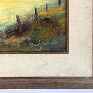 Lote siguiente: Cuadro al óleo "Paisaje campestre" firmado por Olga Bacigalupo
