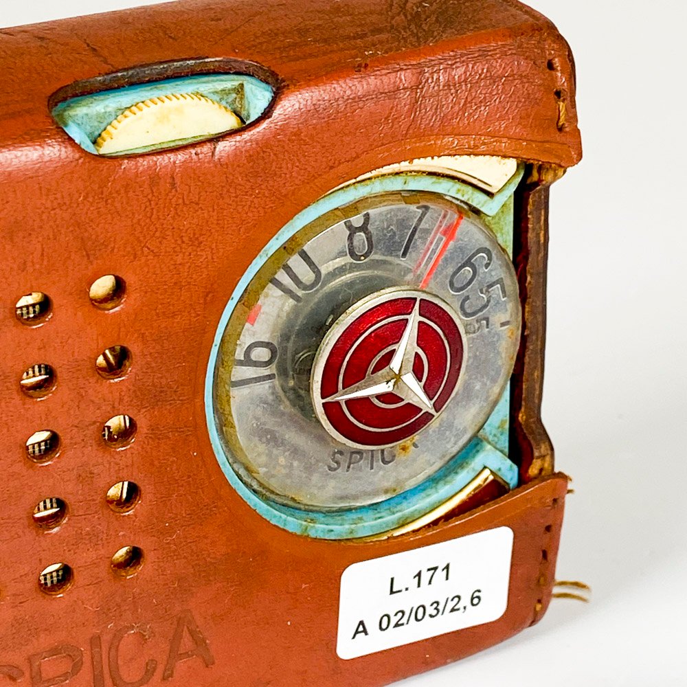 Radio antigua Spica con estuche - imagen 2