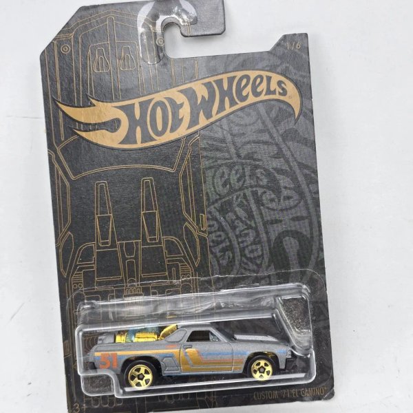 Hot Wheels El Camino Custom '71 Gris Dorado - imagen 1