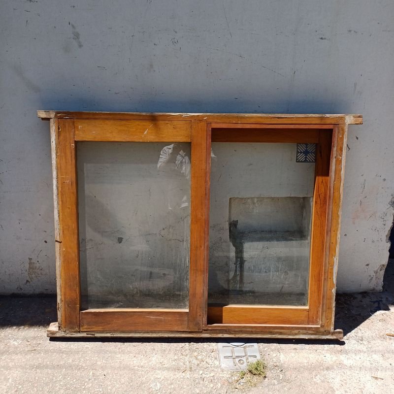 Ventana de dos hojas corredizas en cedro - imagen 2