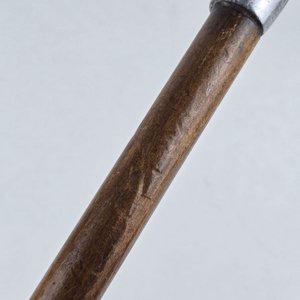 Bastón con Mango de Perro en Peltre y Madera - imagen 5