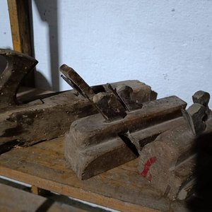 Lote de Cepillos de Carpintero Antiguos de Madera - imagen 3