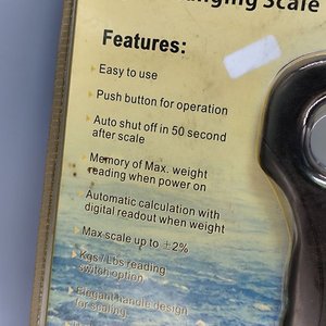 Balanza Digital Colgante para Pesca hasta 25 kg, Modelo EHS-046B - imagen 3