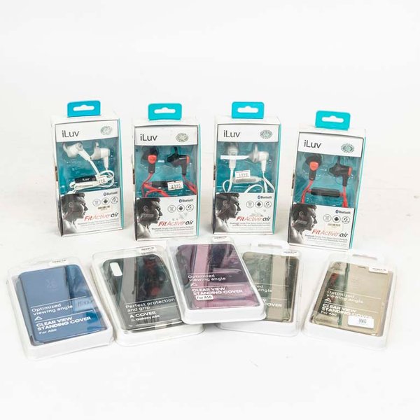 Lote de 4 Auriculares iLuv y 5 Fundas para Celular - imagen 1