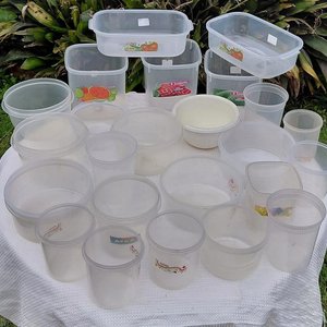 Lote de 25 Recipientes Plásticos Transparentes sin Tapa - imagen 4