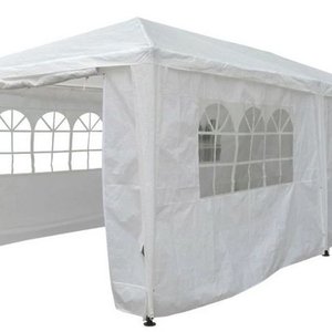 Gazebo Blanco Estructural 6x3m para Eventos con Lona, Paredes y Ventanas - imagen 2