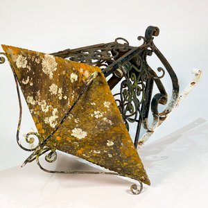 Farol Cónico de Hierro y Chapa con Ménsula - Estilo Vintage - imagen 2